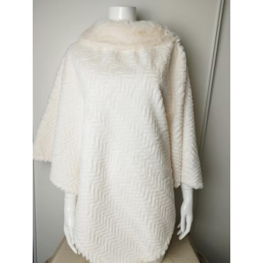 Poncho Pilou 190 Blanc