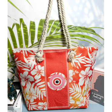 Grand Sac de Plage Floral...