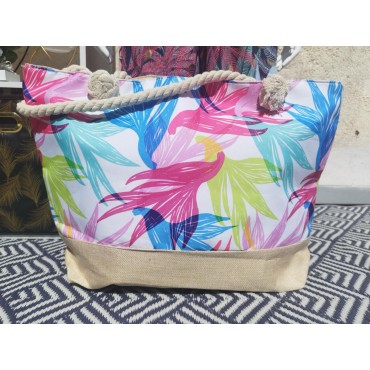 Grand Sac de Plage multicolore