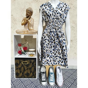 Robe Courte Rebekah Blanche