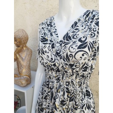 Robe Courte Lysa Bleue