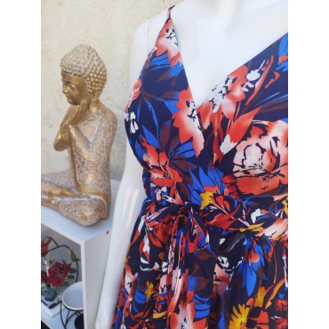 Robe Courte Megara Bleue