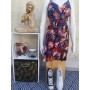 Robe Courte Megara Bleue