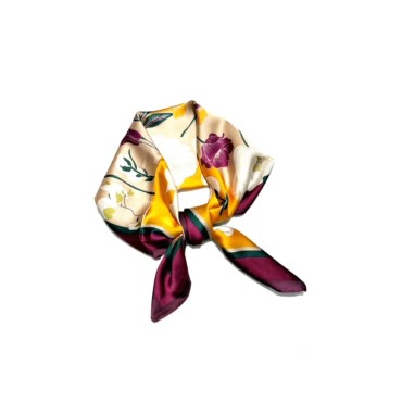 Foulard Carré 39 Mauve