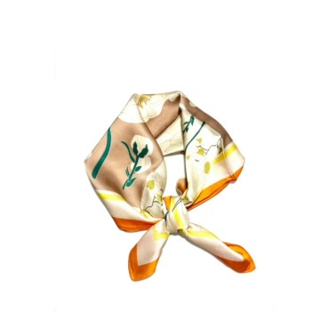 Foulard Carré 39 Taupe