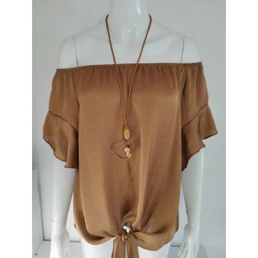 Blouse Femme Bronze avec...